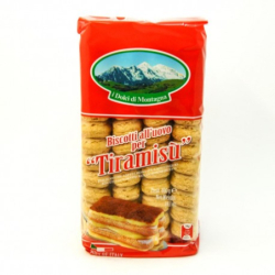 Печенье сахарное для тирамису Савоярди, 400г, 1/15 (уп/48шт), пакет, ТМ I dolce di montagna, Италия