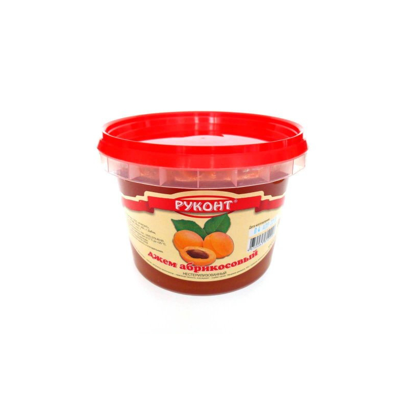 Джем абрикосовый, 900г, пл/ведро, РУКОНТ, Россия