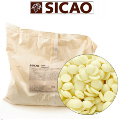 Шоколад белый CHW-R28-557, 28%, 2,5кг, пакет, Sicao, Бельгия