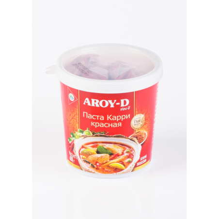 Паста Карри Красная, 400г, пл/банка, AROY-D, Тайланд