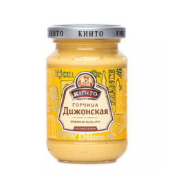 Горчица Дижонская, 170г, 1/12, ст/б, КИНТО, Россия