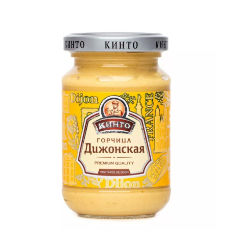 Горчица Дижонская, 170г, 1/12, ст/б, КИНТО, Россия