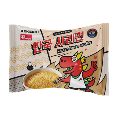 Лапша быстрого приготовления Korean Ramen Plain noodles, 100г*5, 1/8, пл/пакет, Корея