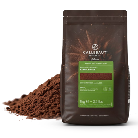 Какао порошок DCP-22BOEXB-RT-89 EXTRA-BRUTE, 1кг, пл/пакет, Barry Callebaut, Франция