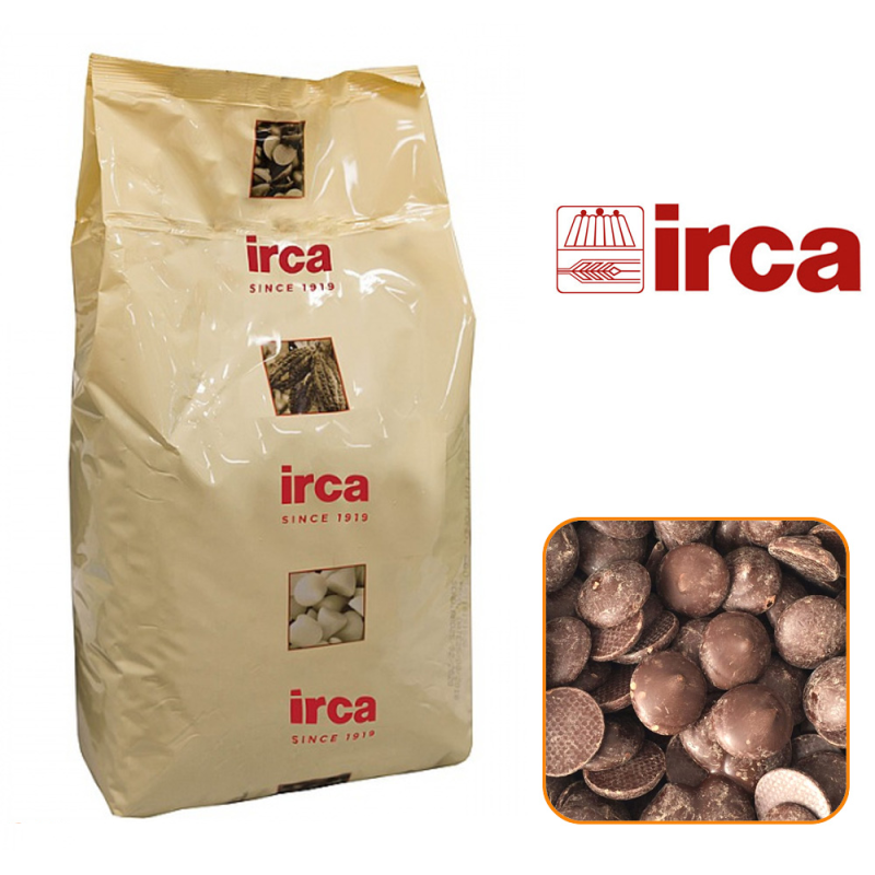 Шоколад молочный в дисках PRELUDIO INTRO CIOCCOLATO LATTE, какао 31%, 5кг, 1/2, пакет, IRCA, Италия