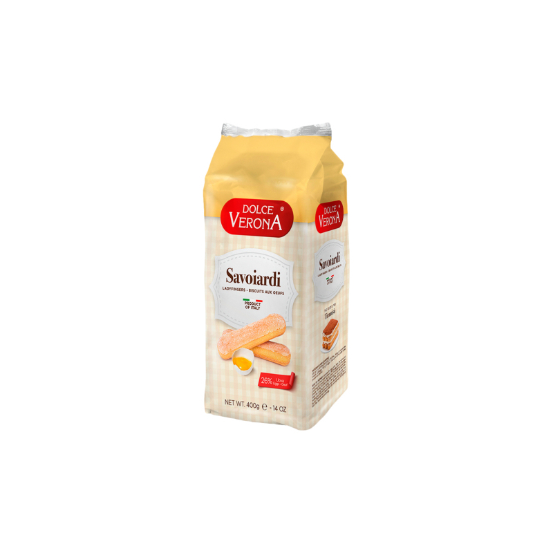 Печенье сахарное для тирамису Савоярди, 400г, 1/15, пакет, DOLCE VERONA, Италия