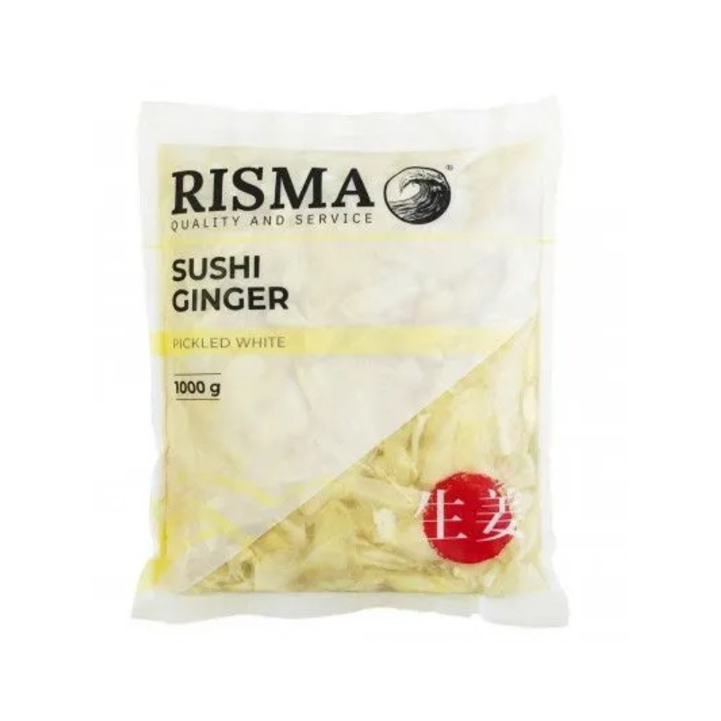 Имбирь маринованный белый, 1кг, 1/10, в/у, RISMA, Китай