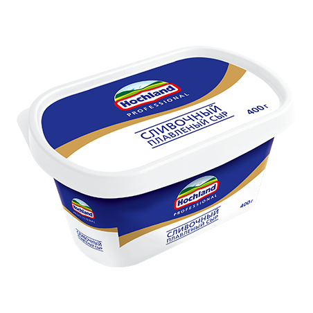 Сыр плавленый Сливочный, жир. 55%, 400г, пл/банка, Hochland Professional, Россия