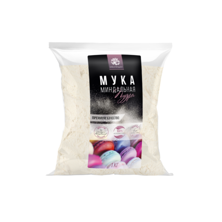 Мука миндальная, 500г, пакет, ОРЕХПРОДУКТ, Россия