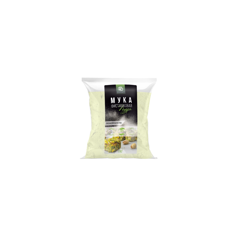 Мука фисташковая (пудра), 500г, пакет, ОРЕХПРОДУКТ, Россия