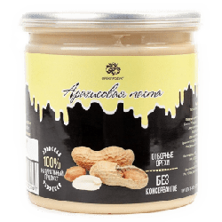 Паста арахисовая, 200г, пл/банка, ОРЕХПРОДУКТ, Россия