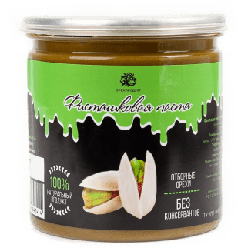 Паста фисташковая натуральная, 200г, пл/банка, ОРЕХПРОДУКТ, Россия