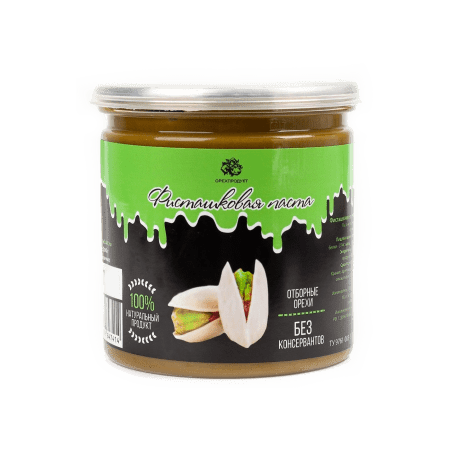 Паста фисташковая натуральная, 200г, пл/банка, ОРЕХПРОДУКТ, Россия