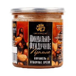 Пралине МИНДАЛЬНО-ФУНДУЧНОЕ, 200г, пл/банка, ОРЕХПРОДУКТ, Россия