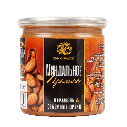 Пралине миндальное, 200г, пл/банка, ОРЕХПРОДУКТ,Россия