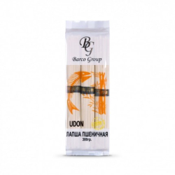 Лапша пшеничная Удон, 300г, 1/40, пл/пакет, BG, Китай