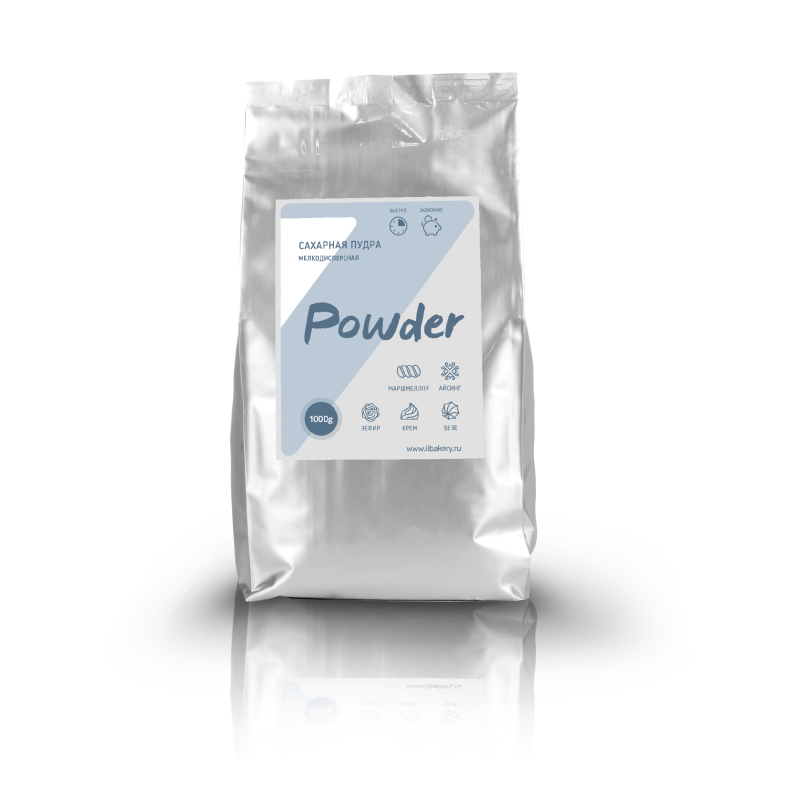 Пудра ИЛ сахарная мелкодисперсная, 1кг, дой-пак, Powder ILbakery, Россия