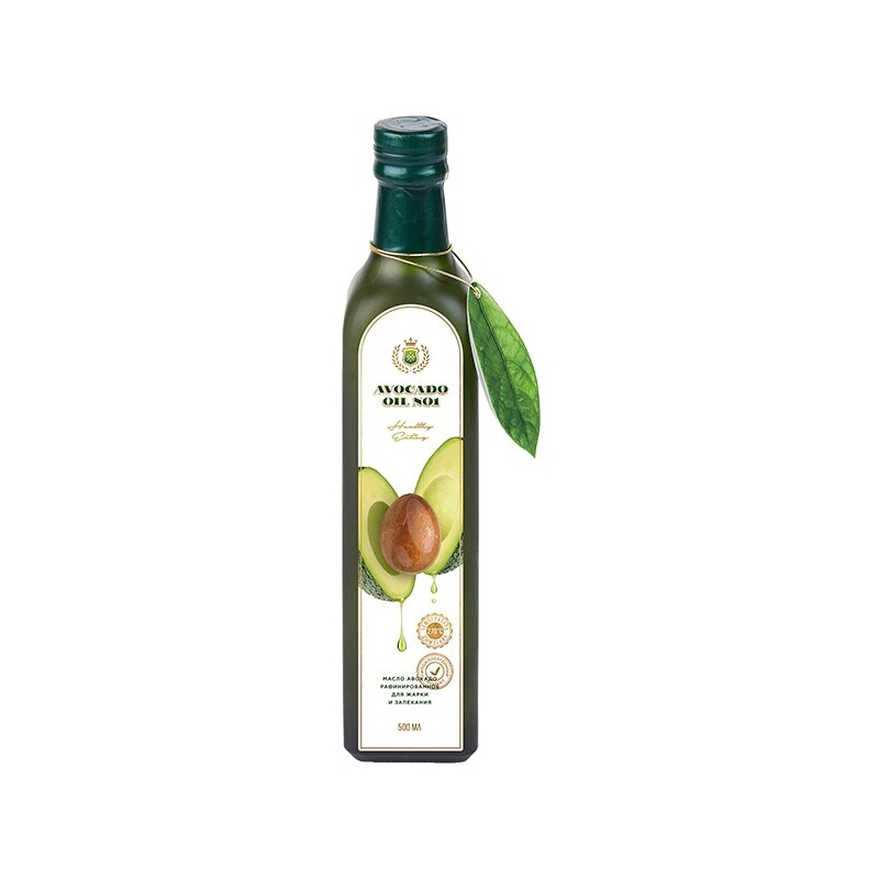 Масло авокадо рафинированное, 500мл, ст/бут, Avocado oiL №1, Испания 20%