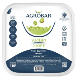 Пюре фруктовое КИВИ зам., 1кг, пл/контейнер, Agrobar, Россия