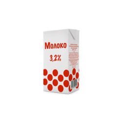 Молоко питьевое ультрапастеризованное, жир. 3,2%, 1л, тетрапак, Горошек, Россия