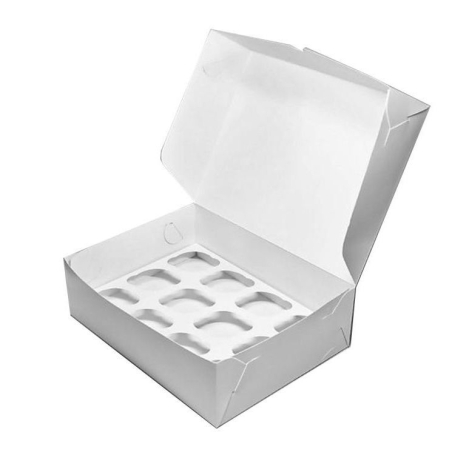 Коробка для 12 КАПКЕЙКОВ БЕЗ ОКНА, размер 350*250*100, 1уп/50шт, Россия