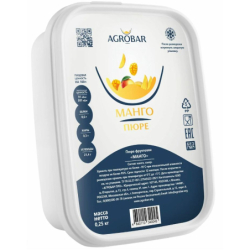 Пюре фруктовое МАНГО зам., 250г, пл/контейнер, Agrobar, Россия