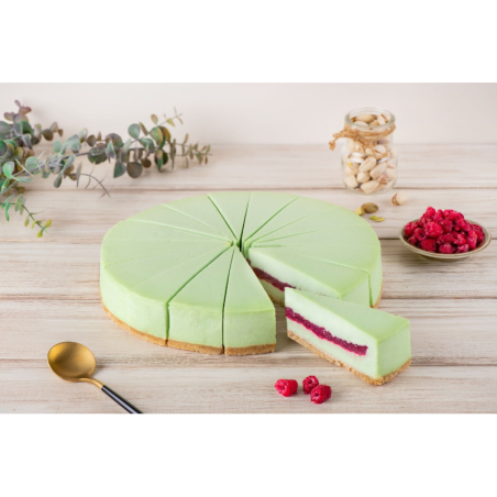 Пирог сырный ЧИЗКЕЙК ФИСТАШКА И МАЛИНА, 2,0кг, 16порц/упак, картон, Betty's cake, Россия 