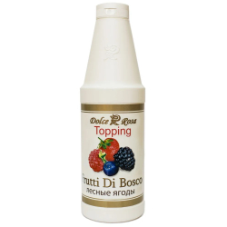 Топпинг со вкусом Лесные ягоды, 1кг, пл/бут с дозатором, Dolce Rosa, Россия