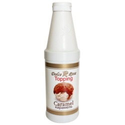 Топпинг со вкусом Карамели, 1кг, пл/бут с дозатором, Dolce Rosa, Россия