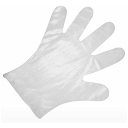 Перчатки одноразовые, ТПЭ, размер L, 1уп/100шт/50пар, Россия/Китай
