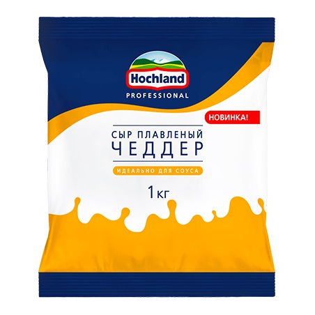 Сыр плавленый, 1кг, жир. 40%, пл/пакет, Hochland Professional, Россия