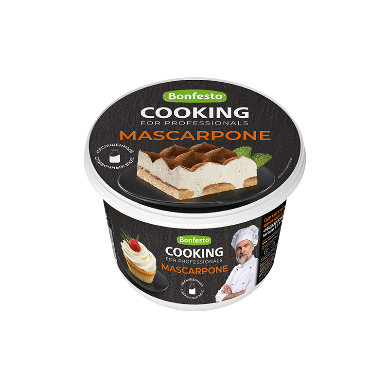 Сыр Маскарпоне, жир. 83%, 500г, п/б, CooKing, Беларусь