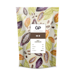 Шоколад молочный в каплях М-5, какао 33%, 0,5кг, флоу пак, GP Chocolate Fabrique, Россия