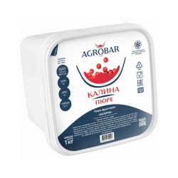 Пюре фруктовое КАЛИНА зам., 1кг, пл/контейнер, Agrobar, Россия