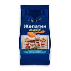 Желатин гранулированный 180+bloom, 500г, пакет, VAL`DE, Россия