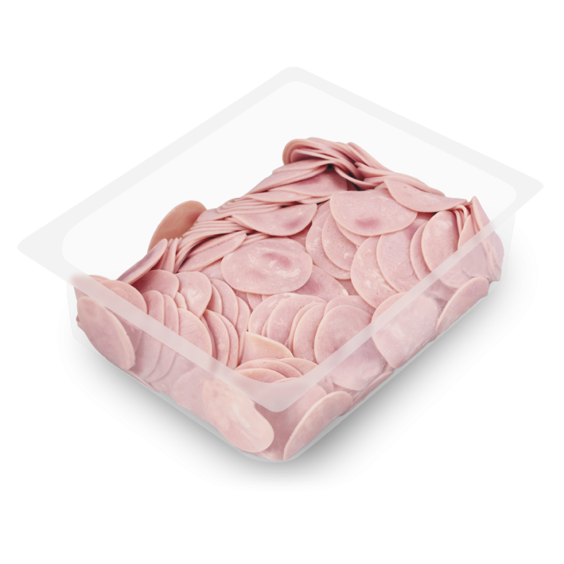 Ветчина для пиццы (продукт мясной из свинины вареный), зам., 500г, в/у, Дымов, Россия 