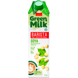 Напиток СОЕВЫЙ, обогащенный КАЛЬЦИЕМ И ВИТАМИНАМИ, 1л, тетра-пак, Green Milk, Россия