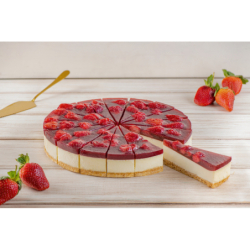 Пирог ЧИЗКЕЙК КЛУБНИЧНЫЙ, 2,0кг, 16порц/упак, картон, Betty's cake, Россия 