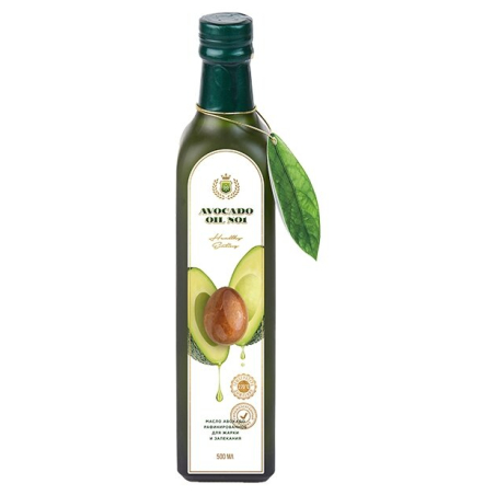 Масло авокадо рафинированное, 500мл, ст/бут, Avocado oiL №1, Испания 10%