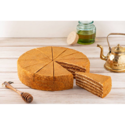 Торт заварной МЕДОВИК зам., 1,2кг, 12порц/упак, картон, Betty's cake, Россия