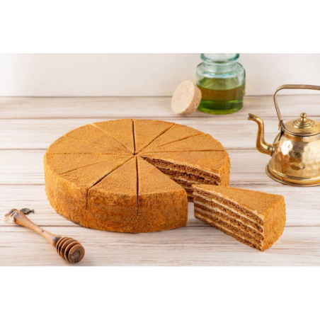 Торт заварной МЕДОВИК зам., 1,2кг, 12порц/упак, картон, Betty's cake, Россия