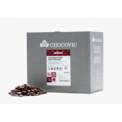 Глазурь темная ADORA, ISD-Q1CHVC-69B, 1кг, пл/пакет, Chocovic, Россия