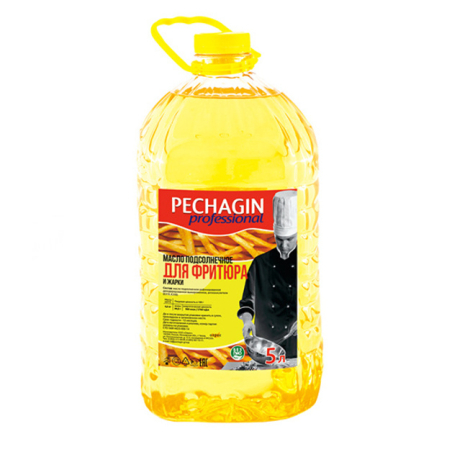 Масло для фритюра, 5л, канистра ПЭТ, PECHAGIN professional, Россия