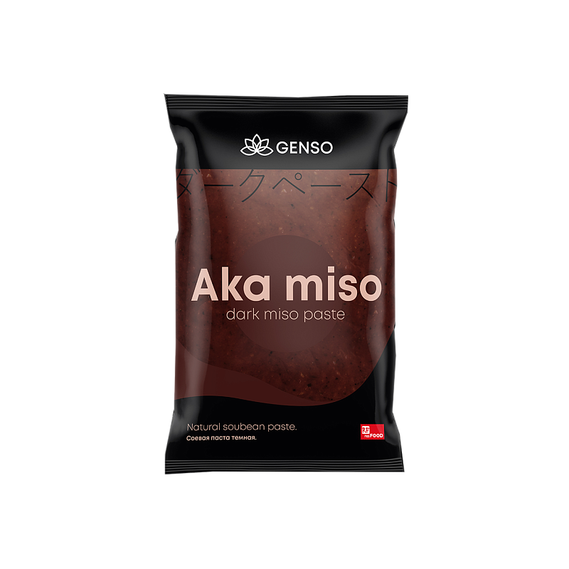 Паста соевая темная, 1кг, в/у, Aka Miso, Китай