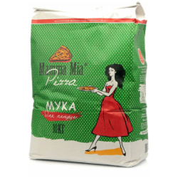 Мука пшеничная хлебопекарная для пиццы, высший сорт, 10кг, бум/пакет, Mamma Mia, Россия