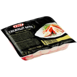 Крабовые палочки СНЕЖНЫЙ КРАБ VICI, 500г, 1/6, пэт/пакет, Россия