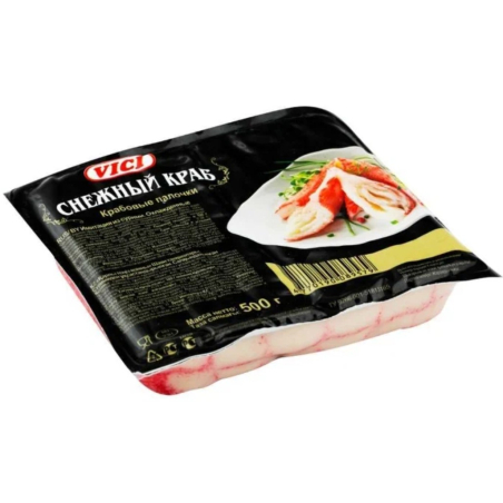 Крабовые палочки СНЕЖНЫЙ КРАБ VICI, 500г, 1/6, пэт/пакет, Россия