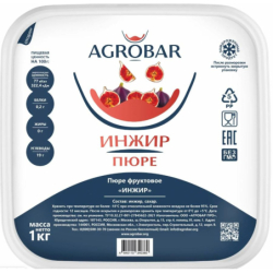 Пюре фруктовое ИНЖИР зам., 1кг, пл/контейнер, Agrobar, Россия