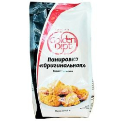 Панировка ОРИГИНАЛЬНАЯ (панировочная смесь), 1кг, 1/10, пл/пакет, Golden Dipt, Россия