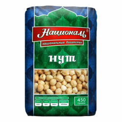 НУТ продовольственный, тип 1, 450г, 1/6, пакет, Националь, Россия